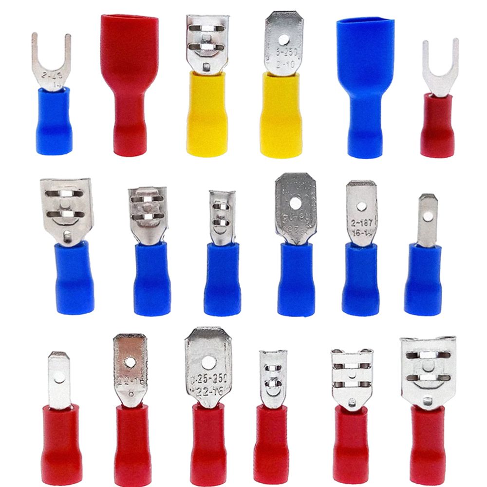 280tlg Kabelschuhe Satz mit Sortiment Box Auto KFZ Stossverbinder Steckverbinder Kit Flachstecker Quetschverbinder Retoo