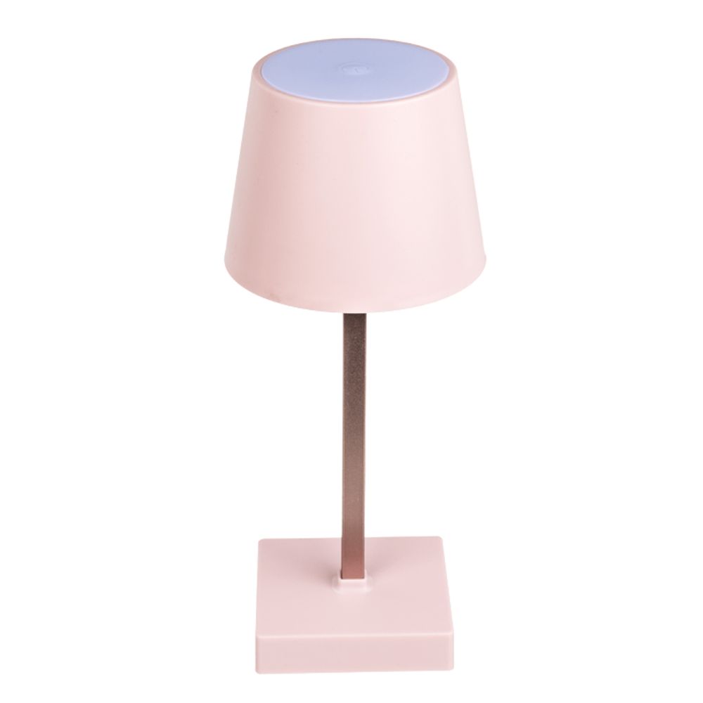 Tischleuchte mit Touchfunktion Warmweiß USB Nachttischlampe Rosa Aufladbar Helligkeit regulierbar Schreibtischlampe Dimmbar