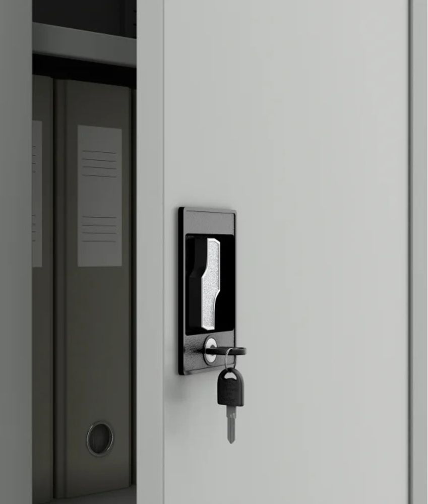 Aktenschrank Lagerschrank Mehrzweckschrank Metallschrank 4 Fachböden Pulverbeschichtung Stahlblech 185 cm x 90 cm x 40 cm