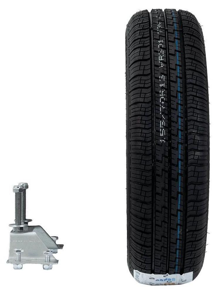 UNITRAILER Ersatzrad-Set 155/70 R13 79N mit Halterung für PKW-Anhänger