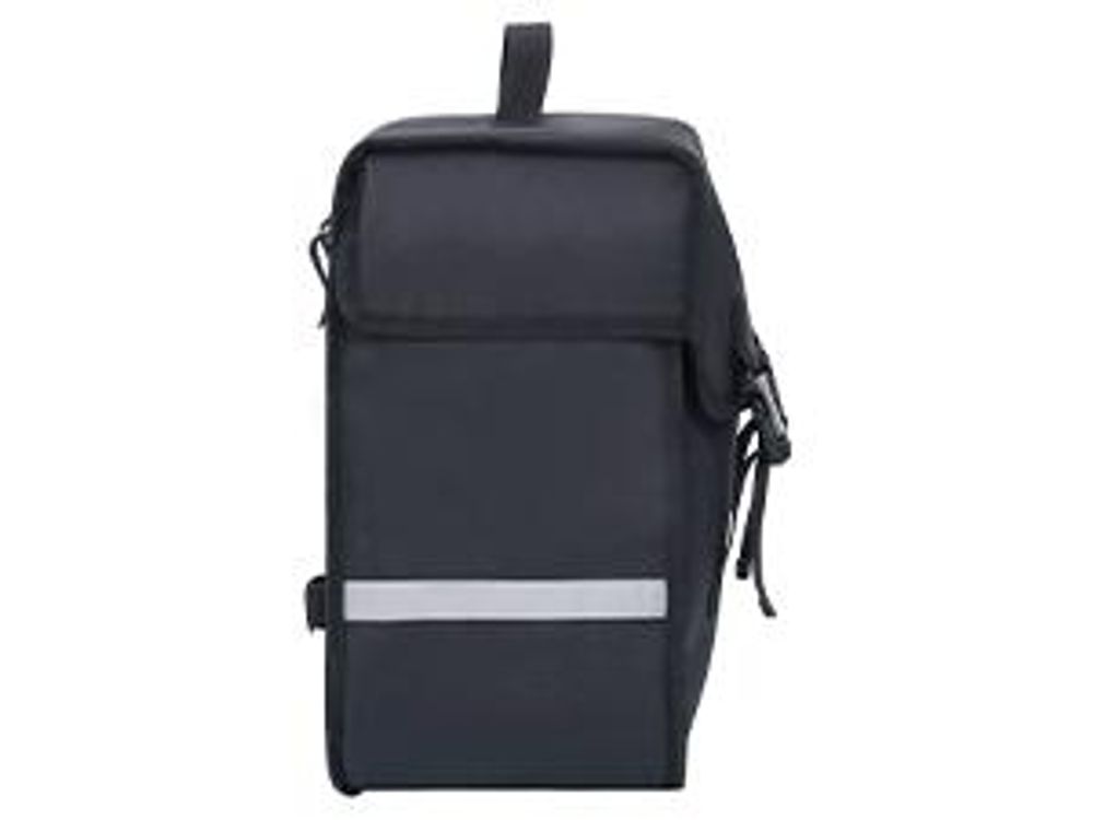 vidaXL Borsa da bicicletta per portapacchi Impermeabile 21 L Nero