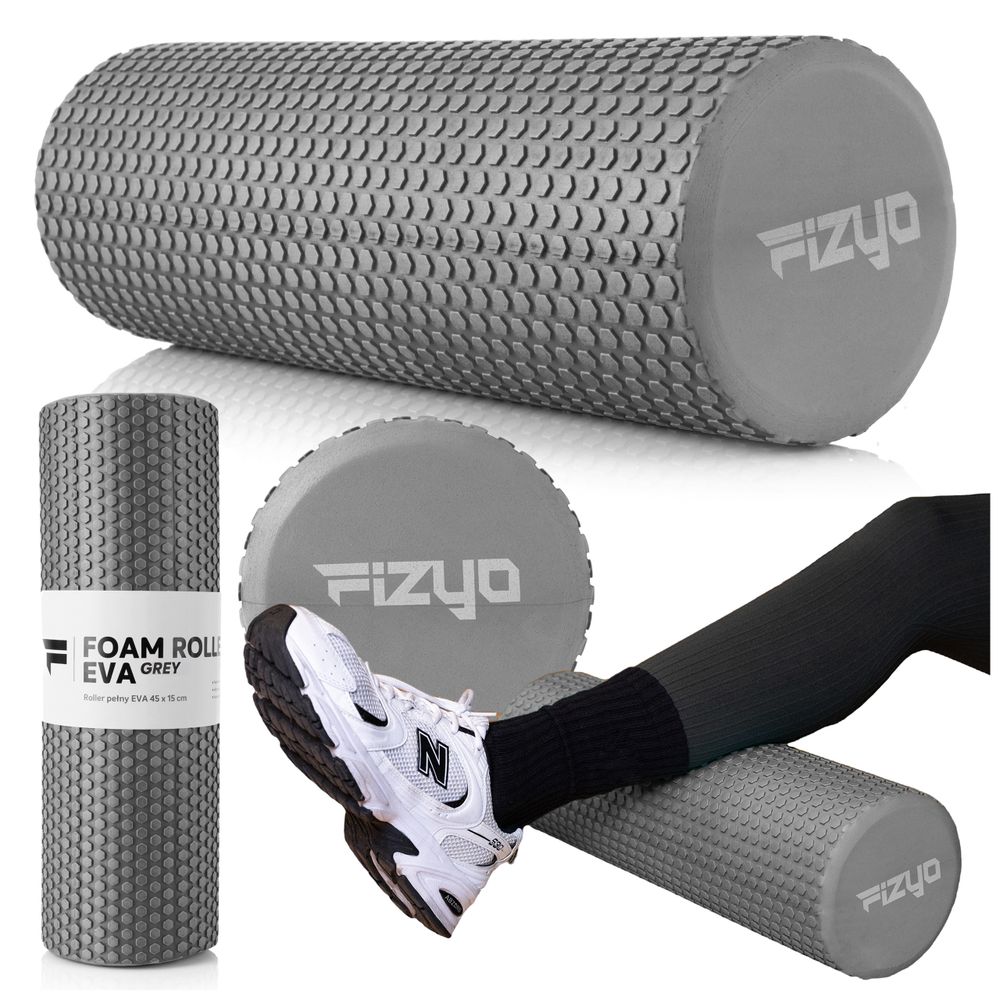 FIZYO Noppen-Massagerolle 45x15 cm – Produktbild auf weißem Hintergrund