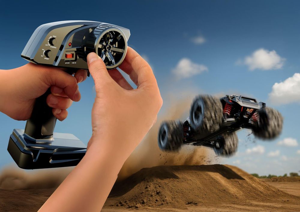 Xblitz Blaze RC Geländewagen 4WD mit 2 Akkus und bis zu 60 Minuten Fahrzeit