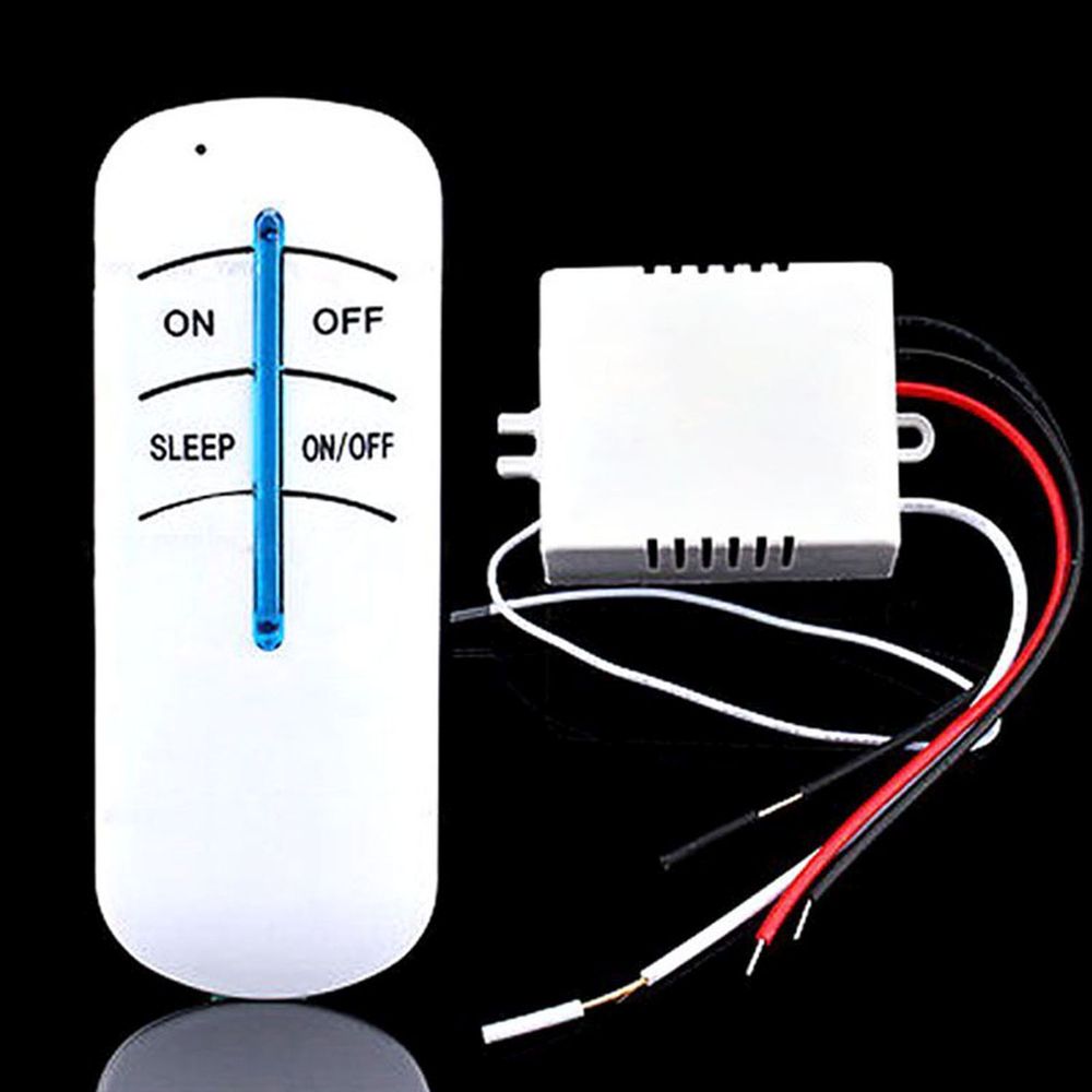 Funk-Schalter Set mit Fernbedienung Kabellos Wandschalter Funkschalter Lichtschalter 12V 30M 1000W Funk-Schalter Licht Funk Wandschalter Retoo