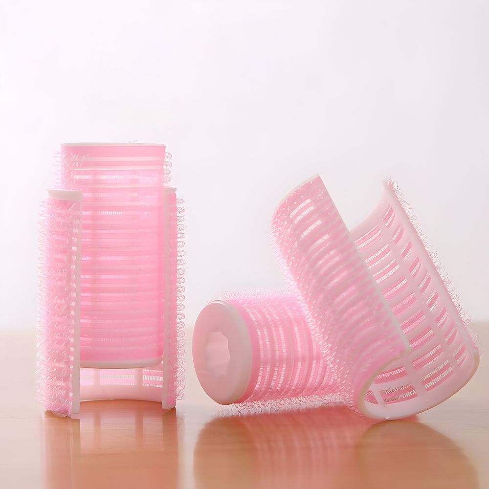 6 Stücke Lockenwickler locken Set Hitzefreie Jumbo Groß Kleine Lockenwickler Selbsthaftend Hair Rollers Klammern 25mm 33 mm 43 mm Retoo