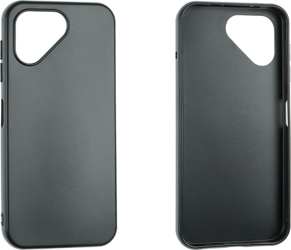 caseroxx Schutz-Hülle TPU-Hülle kompatibel mit Fairphone 5, Gummi Handy Tasche schwarz