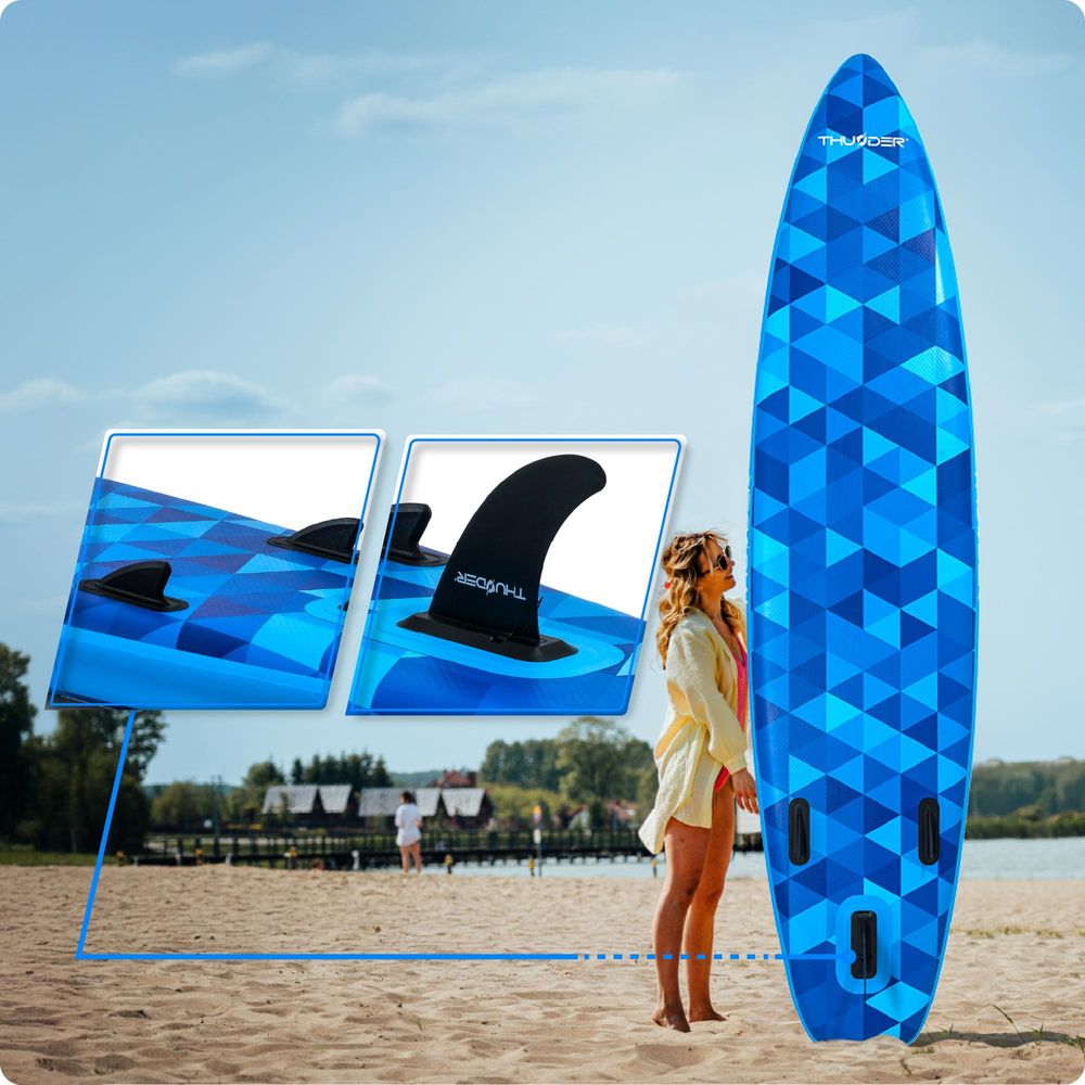 Thunder Nion Stand Up Paddle Board 320 x 75 x 15 cm Blau 150 kg