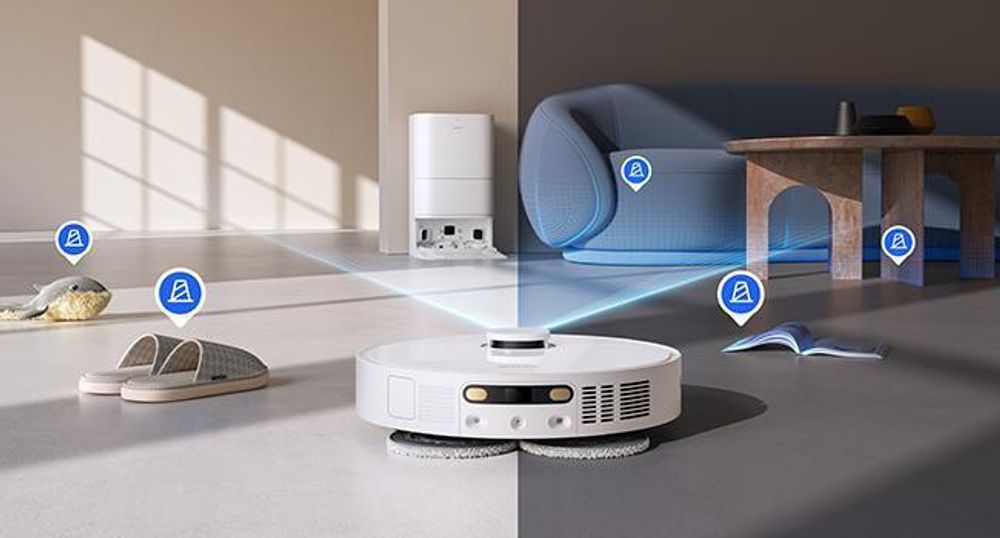 MOVA E30 Ultra Roboter-Staubsauger und Wischmopp, Automatische Entleerung und Selbstreinigung des Wischers,7000 Pa Saugleistung,10 mm Wischerlift