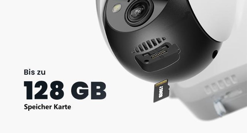2K Überwachungskamera Aussen WiFi 5MP 360° PTZ Solar Kamera 30M Farbige Nachtsicht PIR Bewegungserkennung Alexa Kompatibel 4DBi WLAN-Antenne mit 64G