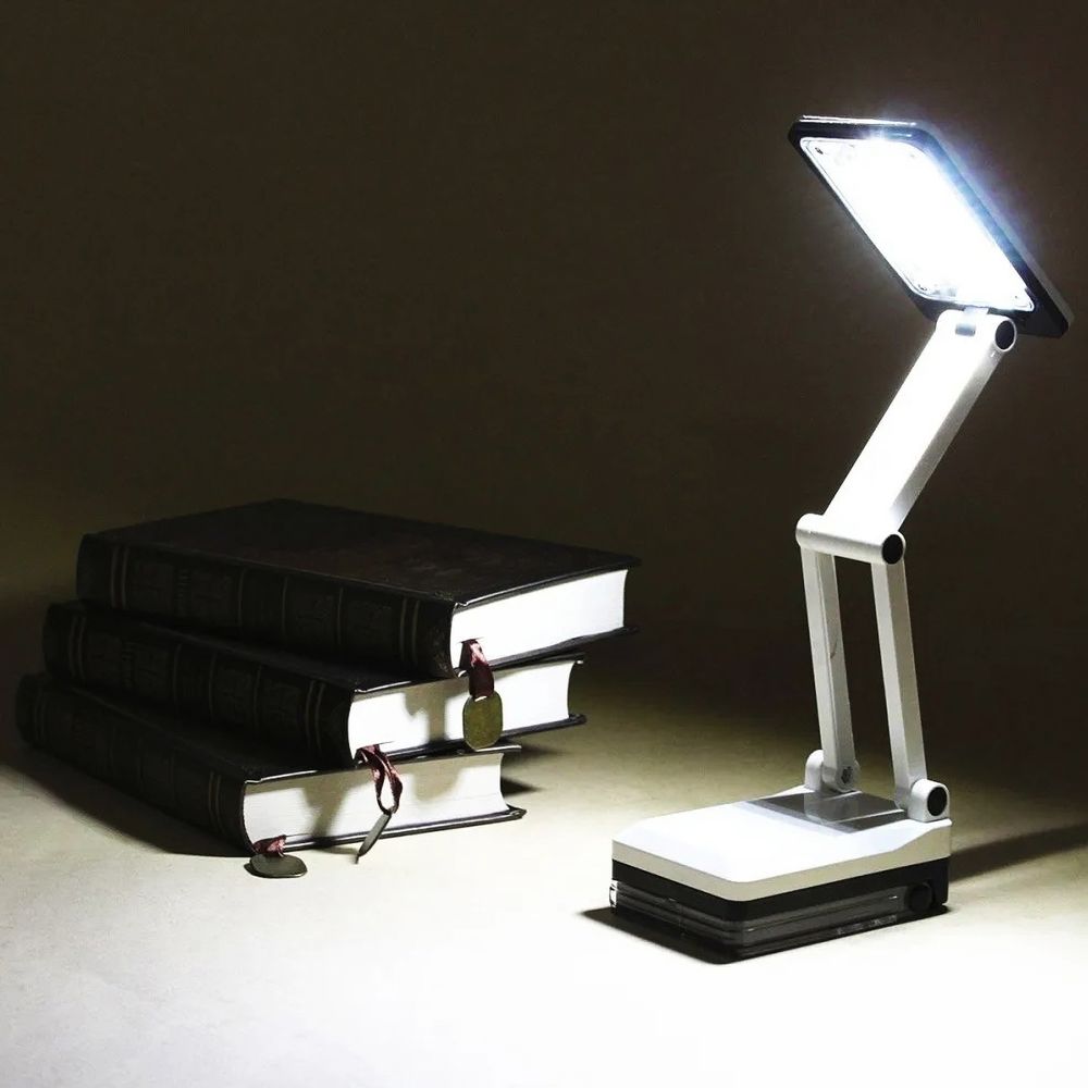 Schreibtischlampe LED Designer SMD Faltbare Tischlampe Schreibtischleuchte 5W Einstellbarer Lichtintensität Dimmbare Lampe Bürolampe Weiß Retoo