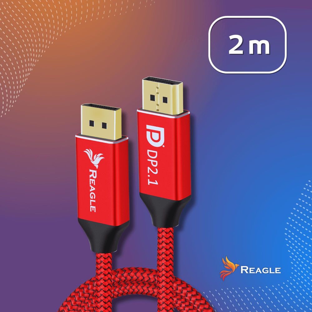 Displayport 2.1 Dp-Kabel 8K 120Hz 4K 320Hz 240Hz Freesync Gsync 80Gbps 2M Das Für Die Anspruchsvollsten Benutzer - Gamer, Grafikdesigner Und Profis.