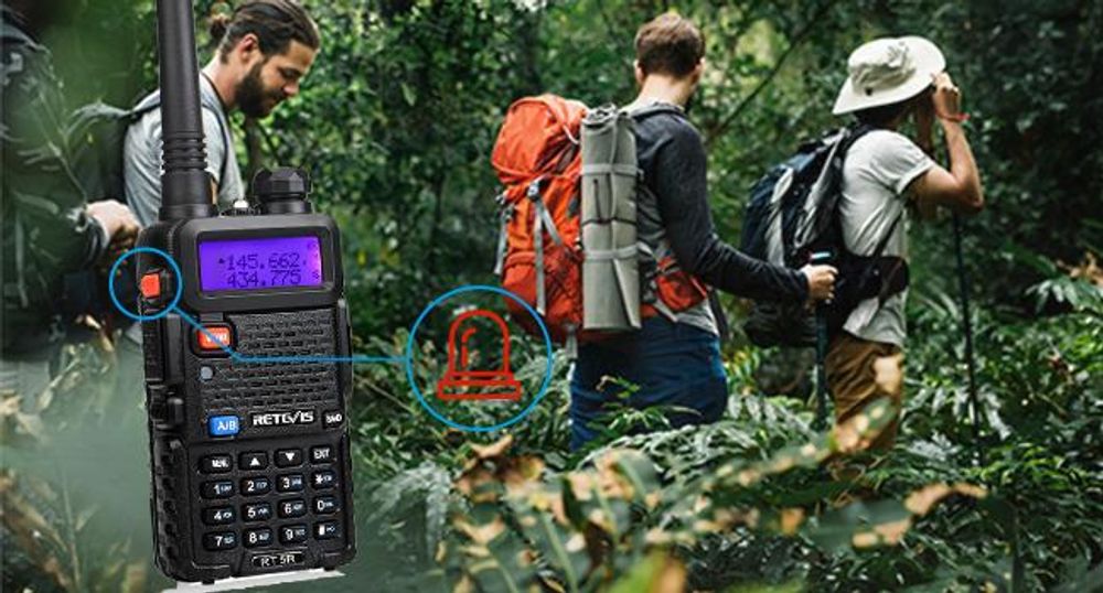 Retevis RT5R Walkie Talkie Dualband, Ham Amateure mit Großer Reichweite, 2m / 70cm USB-Laderadio, Tragbares FM-Radio, 128-Kanal Amateurfunk für Sicherheit, Baustelle, Schule, Unternehmen