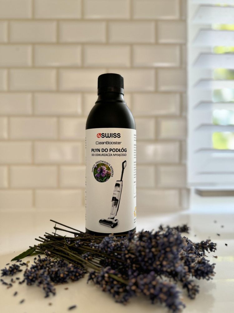4Swiss CleanBooster Bodenreiniger Verbena 0,5l für Wischsauger Saugwischer Wischroboter Hartbodenreiniger Tierfreundlich Konzentrat Universal