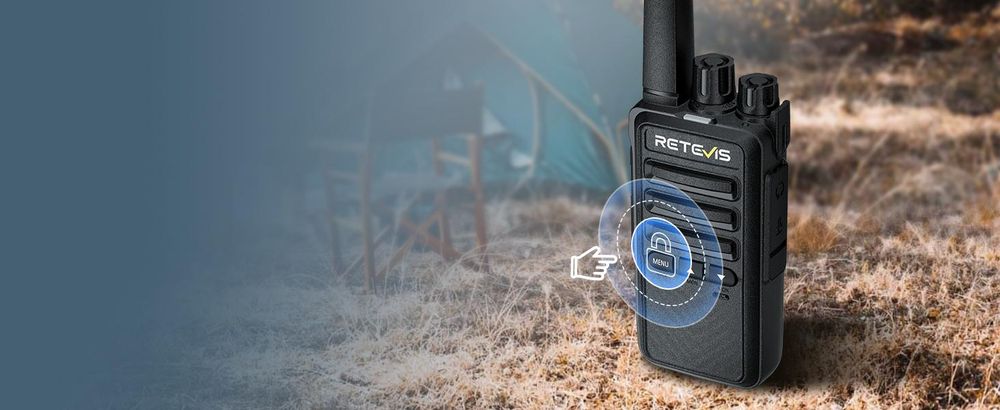 Retevis RT668B Funkgerät, PMR446 Walkie Talkie mit Ohrhörer für Erwachsene, VOX, 16 Kanäle, CTCSS/DCS, für Camping