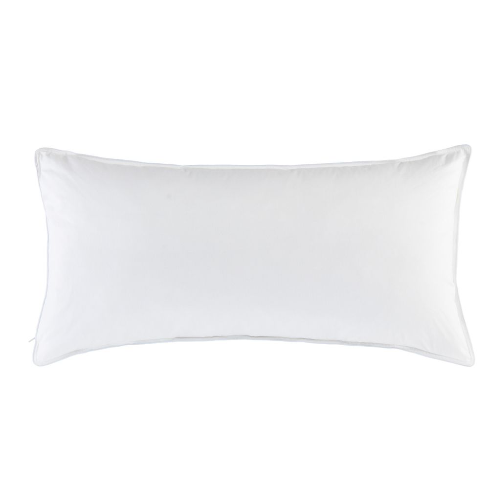 fan Microfaser Kopfkissen Texas Texas-Comforel Baumwoll glatt Reißverschluss Biese 100% Baumwolle Schlafkissen waschbar 40x80 cm Weiß