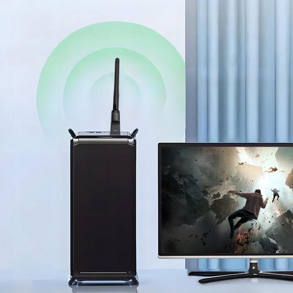 Karta sieciowa - adapter WLAN - USB - antena WLAN - do dekodera tunera - DVB-T2 - HEVC