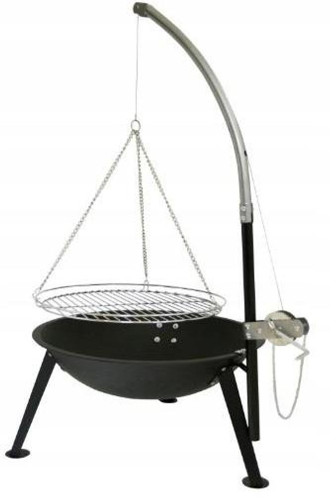 Grill wiszący regulowany typu żuraw, przenośny grill ogrodowy, regulacja