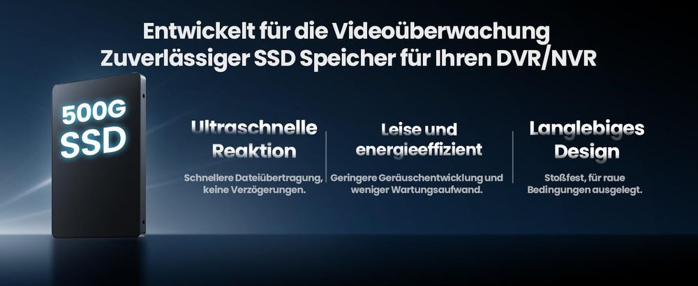 ZOSI 2MP Kabelgebunden Überwachungskamera Set mit Audio, 8CH 500GB DVR und 4X PTZ TVI Aussenkameras, Personen- und Fahrzeugerkennung