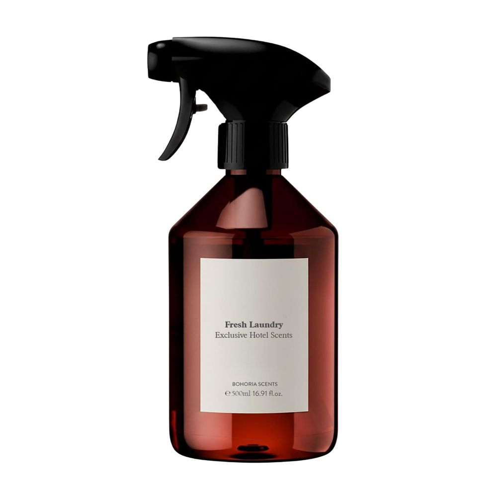 BOHORIA® Raumspray mit "Frische Wäsche" Duft - Air Spray 500 ml – Fresh Linen Raumduft mit Boutique Hotel Feeling