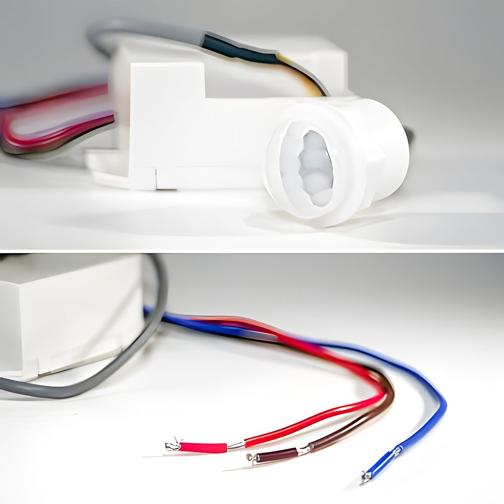 PIR-Bewegungssensor Infrarot-Bewegungsmelder - 360° Unterputz Außen Sensor, Infrarot Melder, LED Kompatibel, Energieeffizient & präzise Retoo