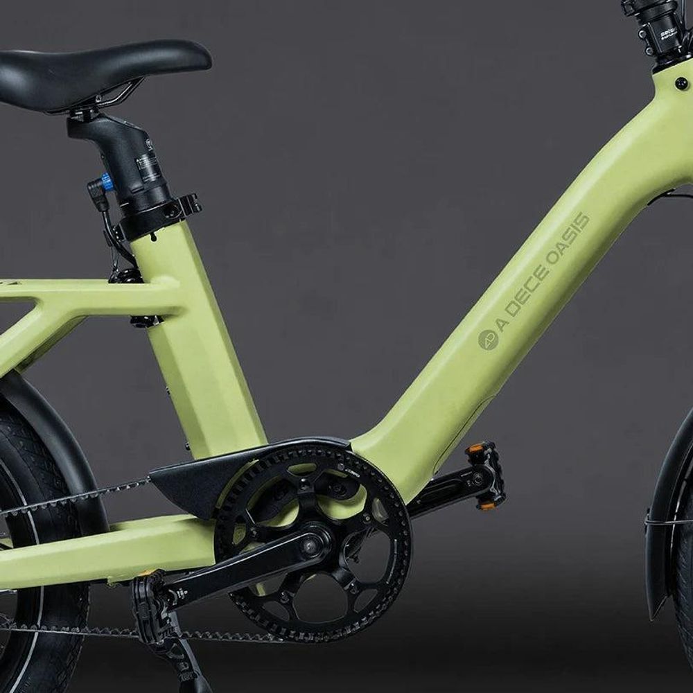 ADO E-Bike Air One Ultra, bici elettrica, motore BAFANG, trasmissione a cinghia, cambio a doppia modalità, 20 pollici, 3 velocità, ebike donna/uomo