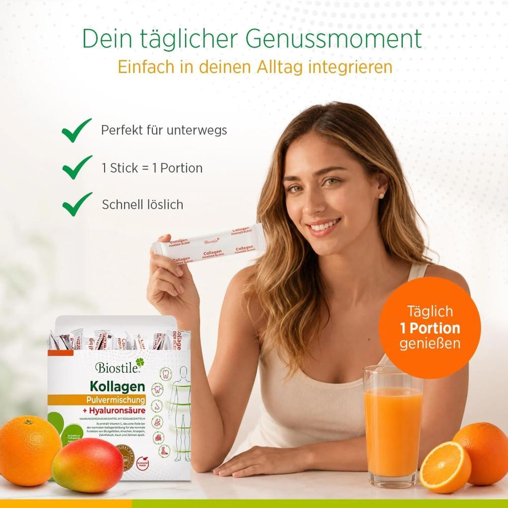 Biostile Collagen Powder Blend für die tägliche Beauty-Routine