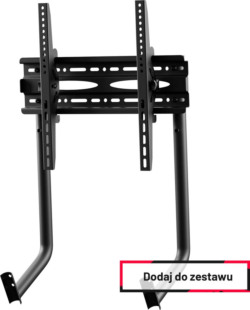 DIABLO Fotel Do Grania na Kierownicy Do Simracingu | Regulowany Funkcjonalny Udźwig 100 kg Uchwyty Na Kable | X-Drive Biało-czarny