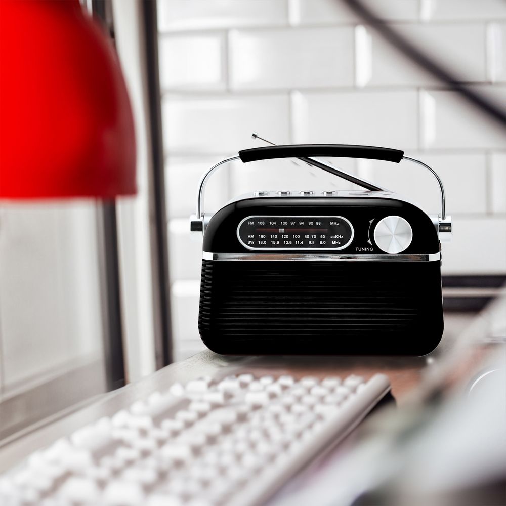 Retro Radio Lautsprecher Vintage Radio 1200 mAh Tragbares FM AM SW Küchenradio Retrofür Büro Zuhause Kofferradio Retoo