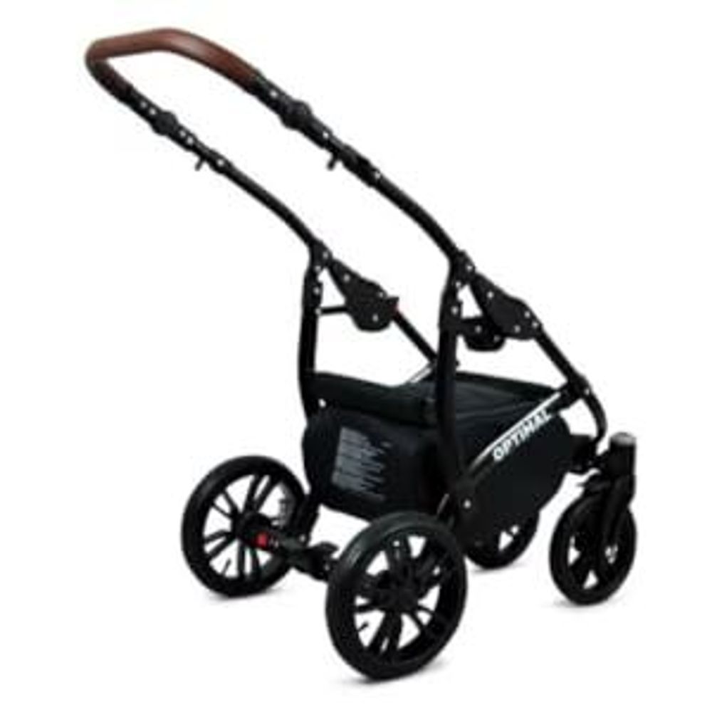 BabyLux® Optimal | 3in1 Kinderwagen Set | Pansies And Roses | Kombikinderwagen | Kinderwagenset