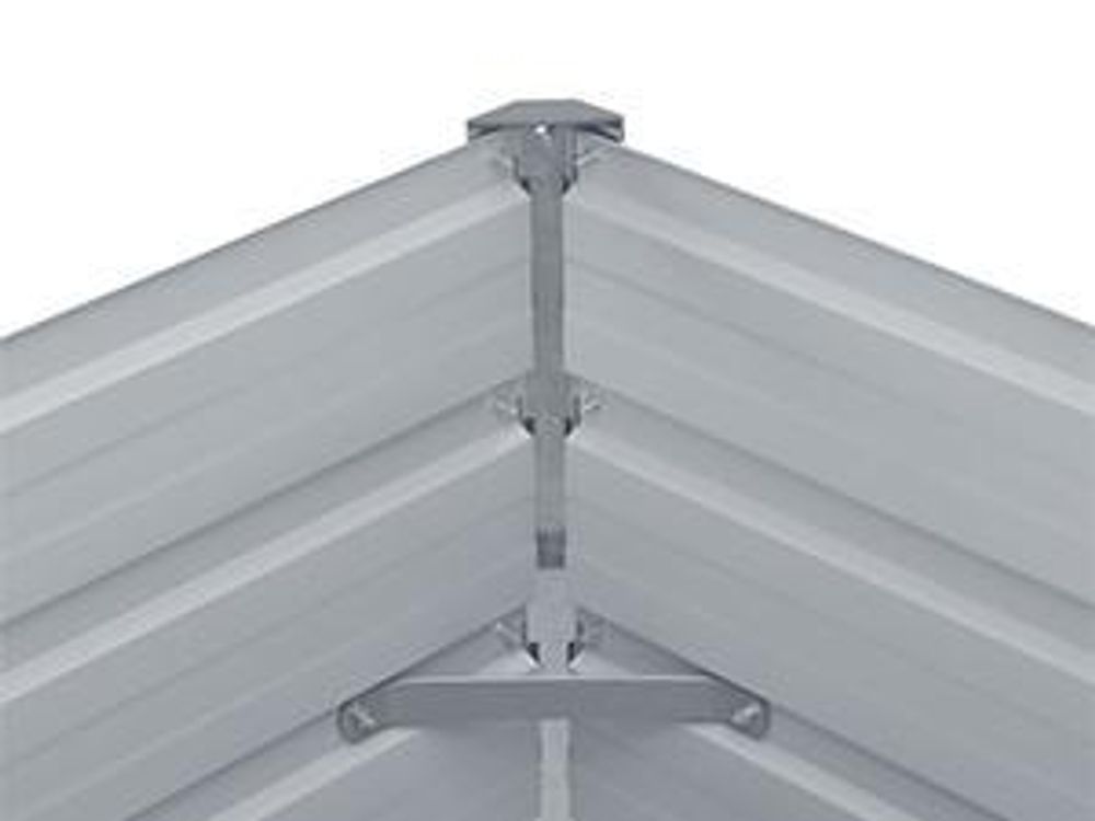 vidaXL Hochbeet Verzinkter Stahl 240x40x77 cm Grau
