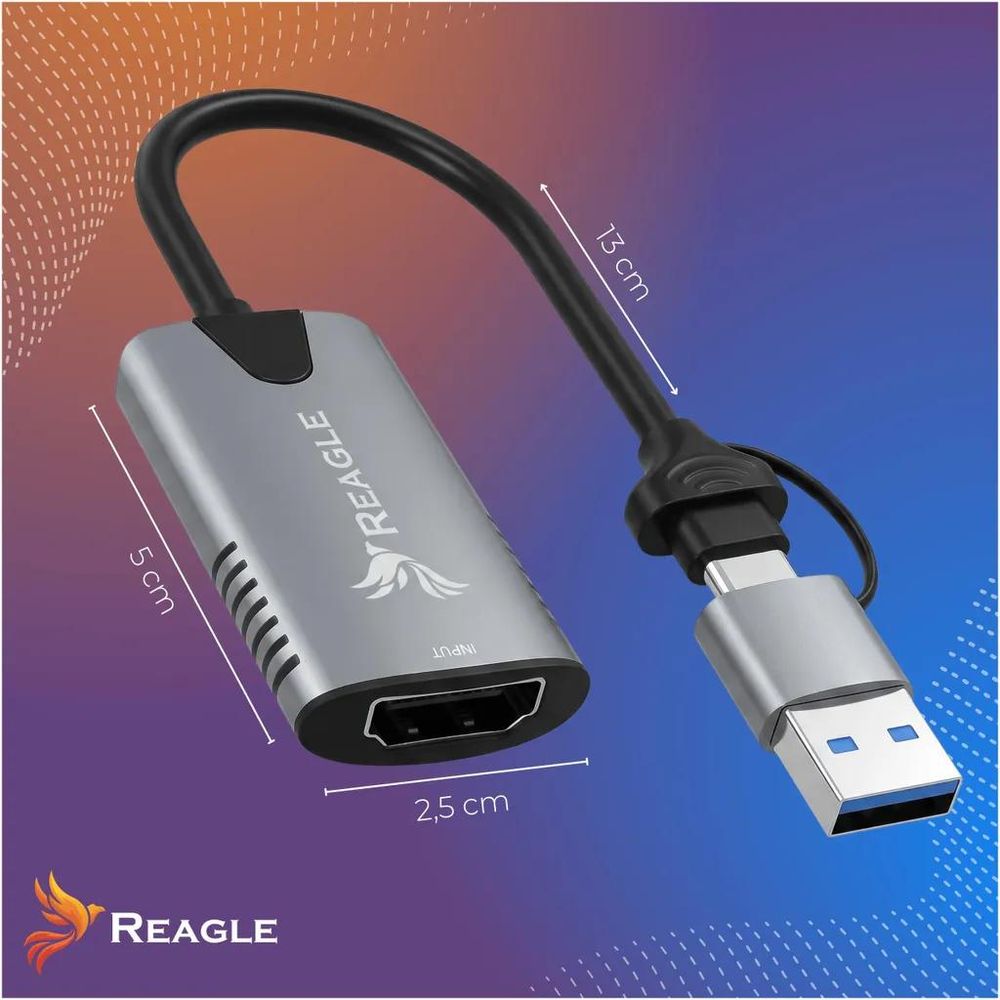Reagle RYVC3AC – technische Daten der HDMI Capture Card mit USB-A und USB-C