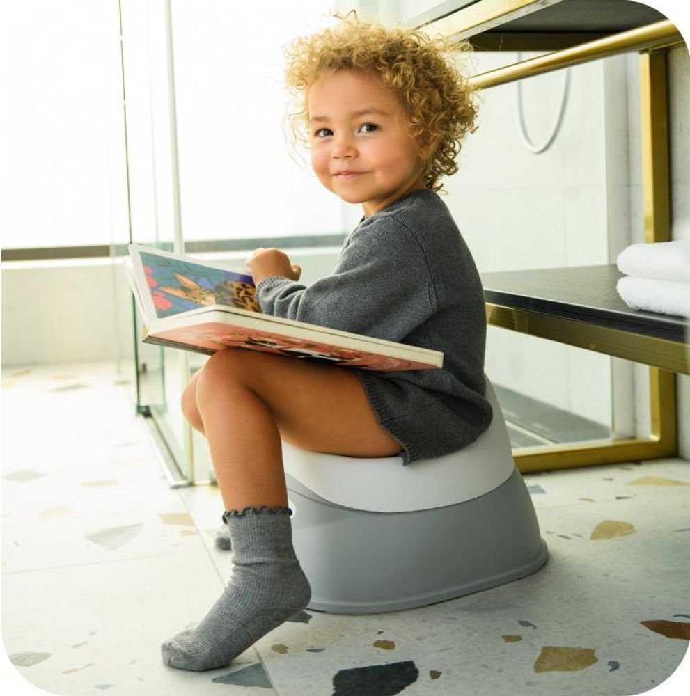 MoMi DITO Töpfchen - Ergonomischer Kindertopf ab 12 Monaten , Herausnehmbarer Einsatz, Leicht, Kompakt - Grün