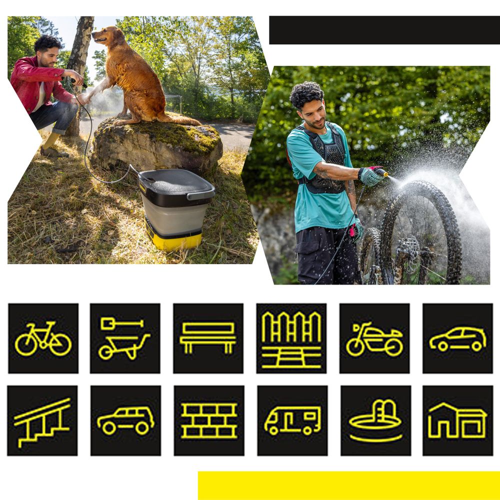 Akumylatorowa myjka ciśnieniowa Karcher OC3 Foldable składana przenośna