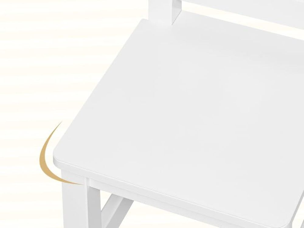 WOLTU Kindertisch mit 2 Stühlen, für Kinderzimmer Kindergarten, Kinder Tisch Stuhl Set, Weiß