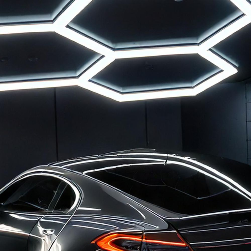 LED Lampe HEXAGON Deckenpaneel Beleuchtung Werkstatt Garage Haus 528x319 cm