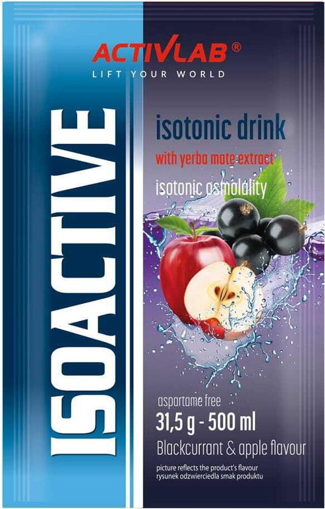 Activlab Isoactive Functional 31,5 g Sachet, Schwarze Johannisbeere-Apfel, Elektrolyte + B-Vitamine, Yerba Mate