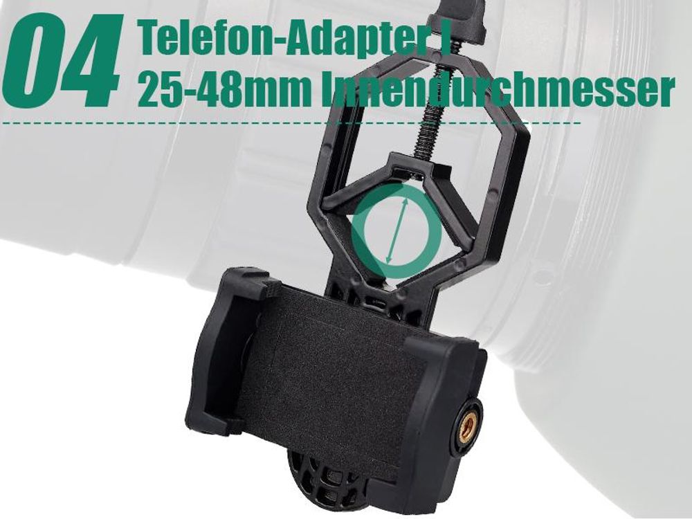 Svbony SV28 Spektiv 20-60x60mm BAK4 Prisma Monokular mit Stativ Handy Adapter für Sportschützen Vogelbeobachtung