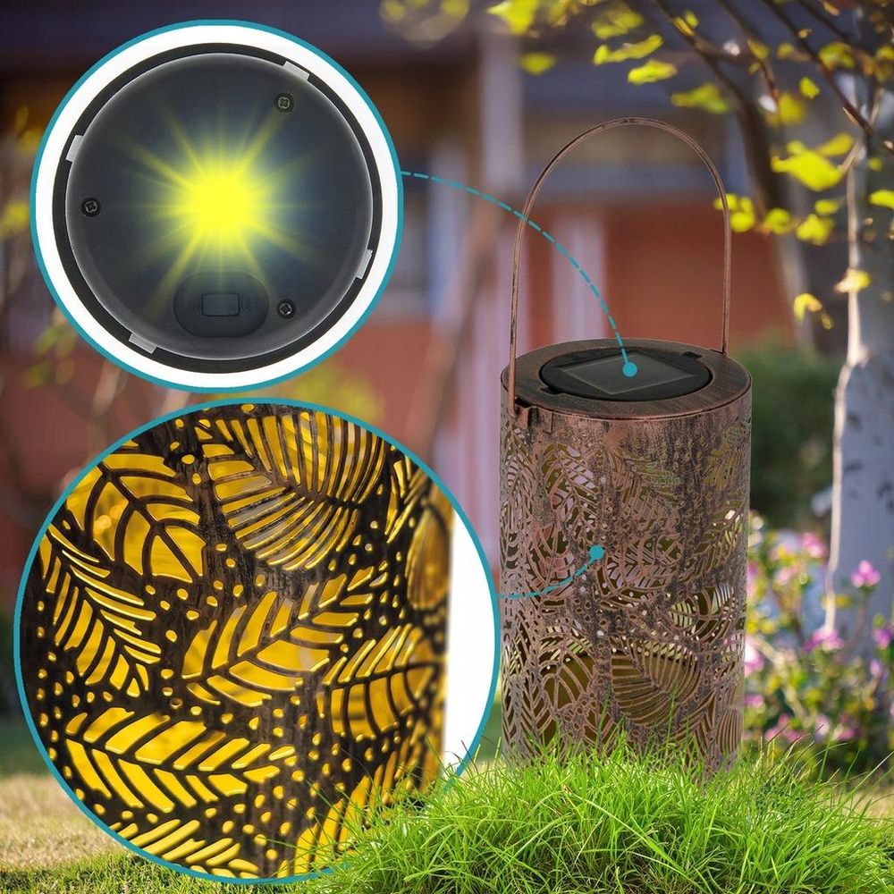 Forever Light Solar LED Lampe Marokkanische Blätter SUNARI FLS-210