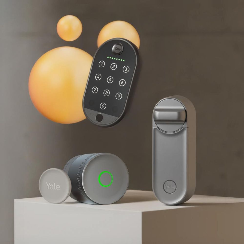 Yale Intelligente Schloss, Linus Smart Lock L2, Schwarz, Schlüsselloser, Elektrisches Türschloss, Smart Home