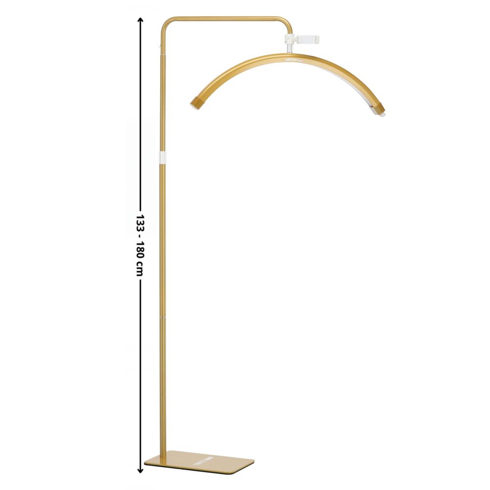 Moon Pro MAX LED Kosmetik-Stehlampe schattenfrei für Wimpernverlängerung Standleuchte Gold