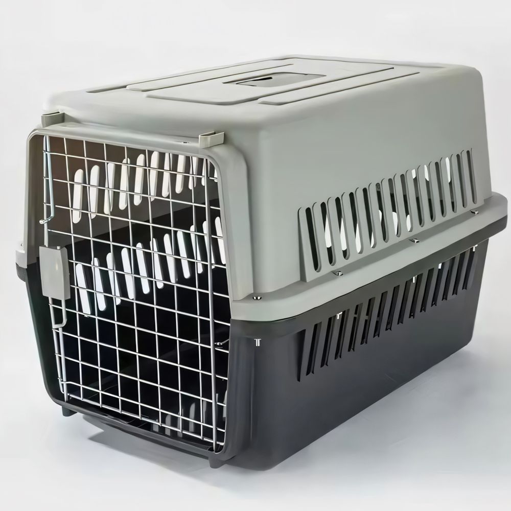 Hundebox Auto Rückbank Transportbox Katze Katzentransportbox Transportbox Kaninchen Katzenkorb Transport Hundetransportbox Reisebox Grau Retoo