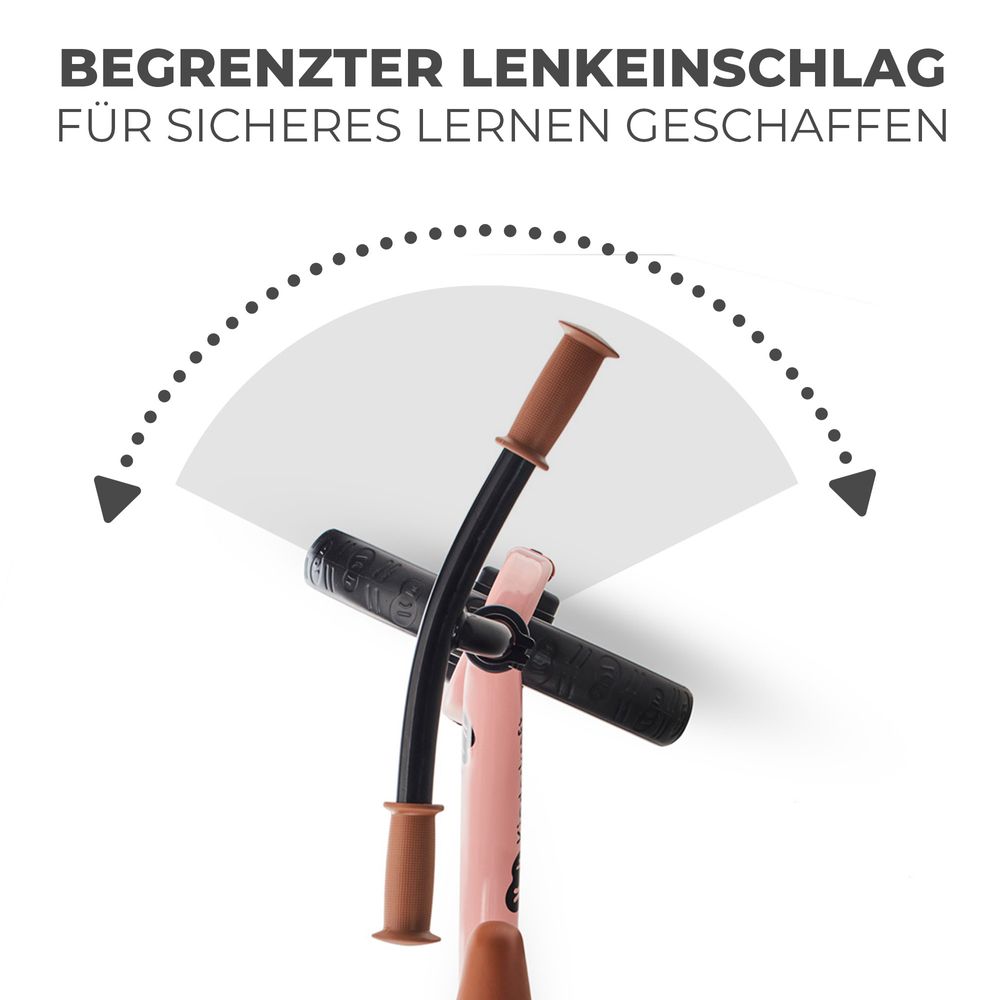 Kinderkraft 2WAY NEXT - Laufrad - verstellbarer Sattel und Lenker - leichter Rahmen - EVA-Schaumreifen - begrenzter Lenkeinschlag - ergonomisch - Rosa