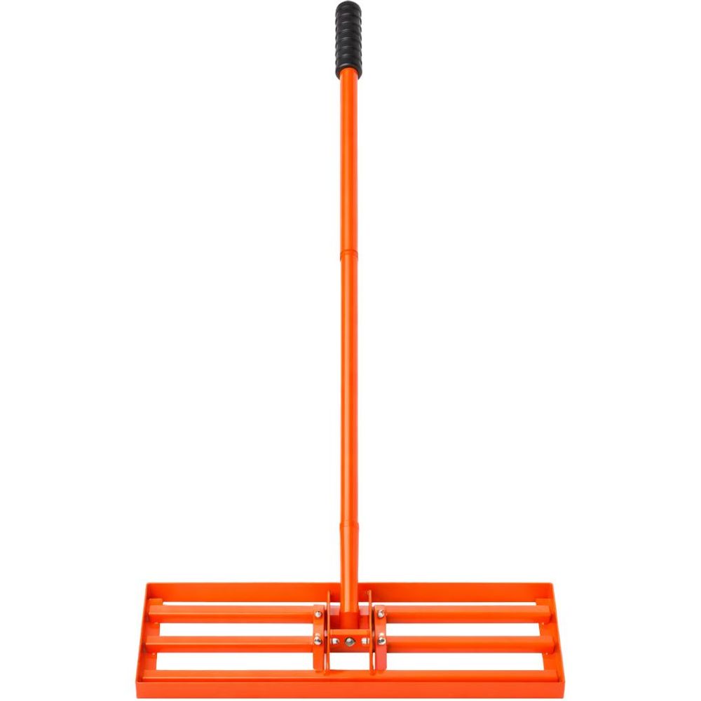 LUXTOM | Rasen-Nivellierrechen, 60x25cm, 183cm, Rasen-Nivelliergerat, Hochleistungs-Rasen-Nivelliergerat, Edelstahl-Griff Rasen-Nivelliergerat furHof, Garten, Erleichtert das Nivellieren von Schmutzflachen