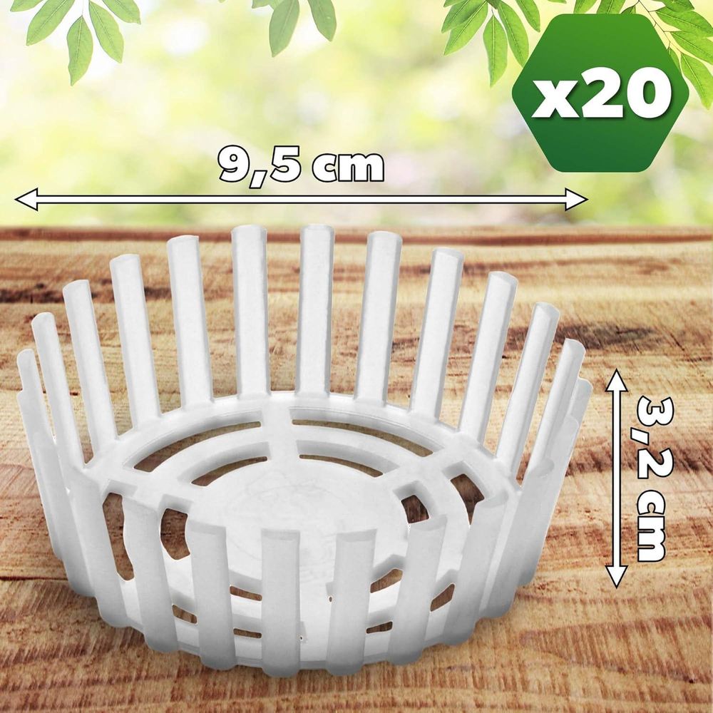 KADAX Gärgewicht für Einmachgläser "Altedo", Kunststoff Gärdeckel, Küchenzubehör, 100 mm, 20 Stück