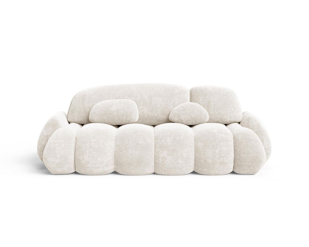 Moderne Schlafcouch mit Schlaffunktion und Bettkasten – Komfort und Funktionalität in einem - Sofa Stone – Bordeaux (Vibe 58)