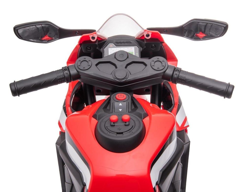 Lenker und Bedienelemente des Kinder Elektro Motorrads