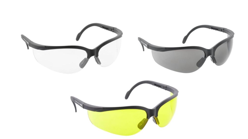 Schutzbrille MAINZ klar, kratzfest, UV-Filter 2C-1.2, EN 166/170/172, verstellbar – Högert Technik