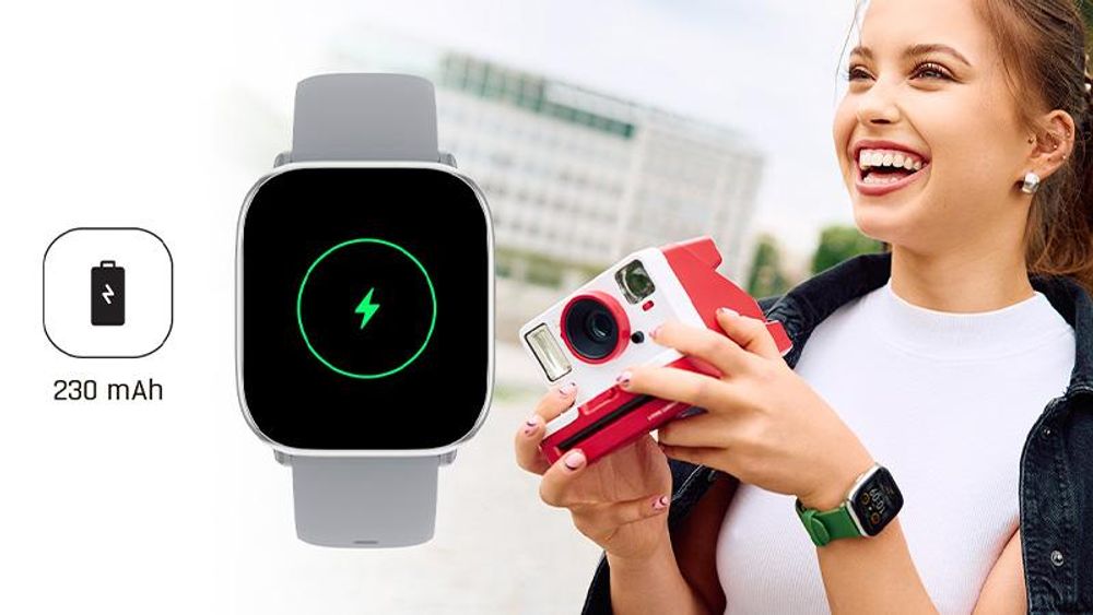 Smartwatch Myphone Watch Pastel Silver – Smartwatch Mit Anrufffunktion Und Amoled-Display