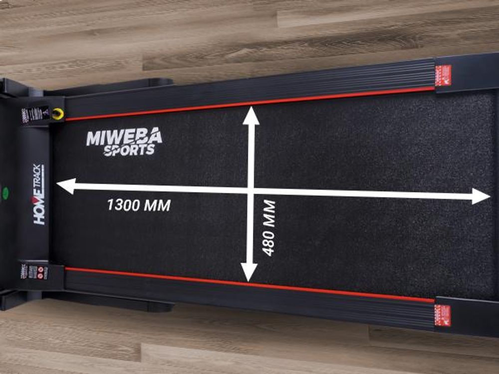 Miweba Sports Laufband HT5000 | Klappbar - breite Lauffläche - Heimtrainer - 12 Programme - App - Incline bis 15% Steigung - bis 18 km/h - 2600 Watt