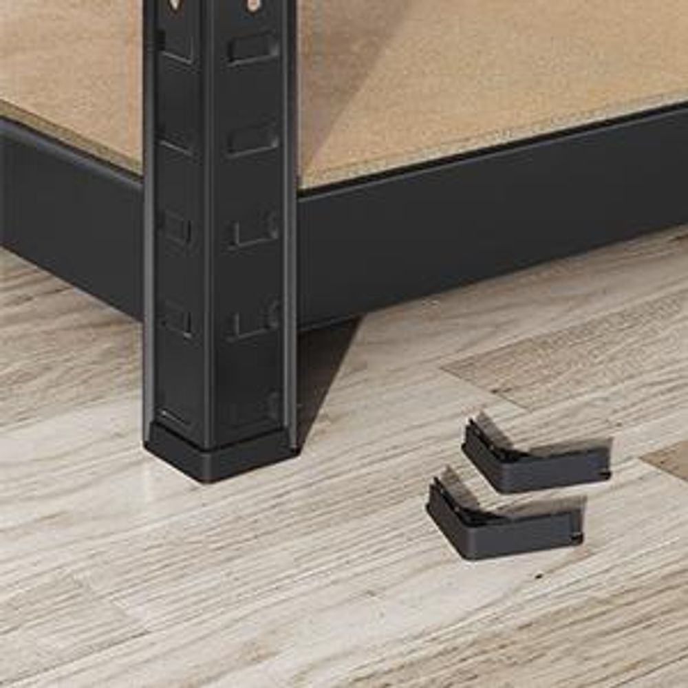 SONGMICS Schwerlastregal, 2er Set, Kellerregal, Lagerregal, 30 x 75 x 150 cm, Regal mit Stahlgestell, bis 650 kg belastbar